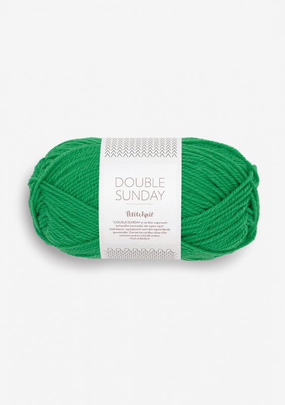 PetiteKnit DOUBLE SUNDAY Statement Green 8236