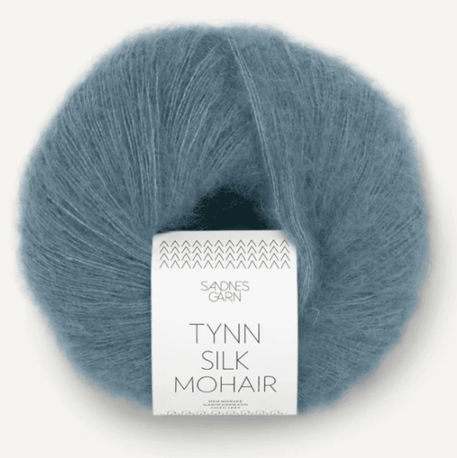 Hovedbilde Tynn Silk Mohair Isblå 6552