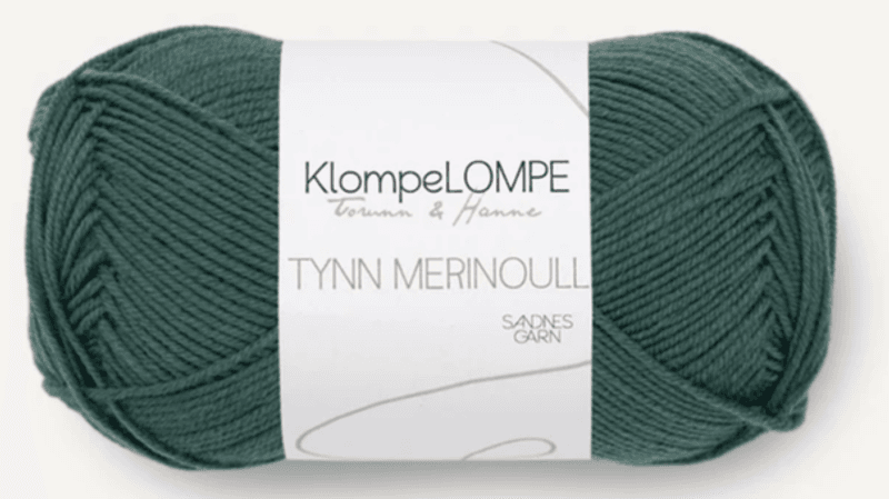 KLOMPELOMPE TYNN MERINOULL SJØSMARAGD 7271
