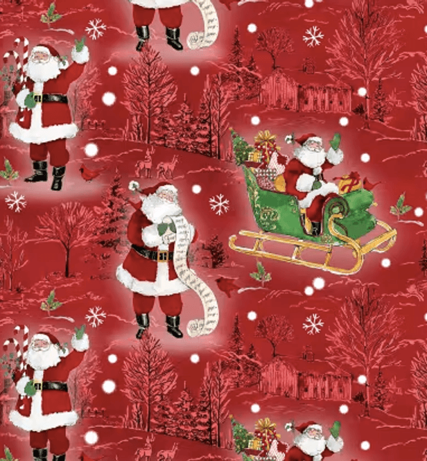 Hovedbilde Scenic Toile and Santas Red