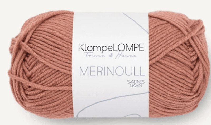 Sandnes Garn KLOMPELOMPE MERINOULL BRUNROSA 3544